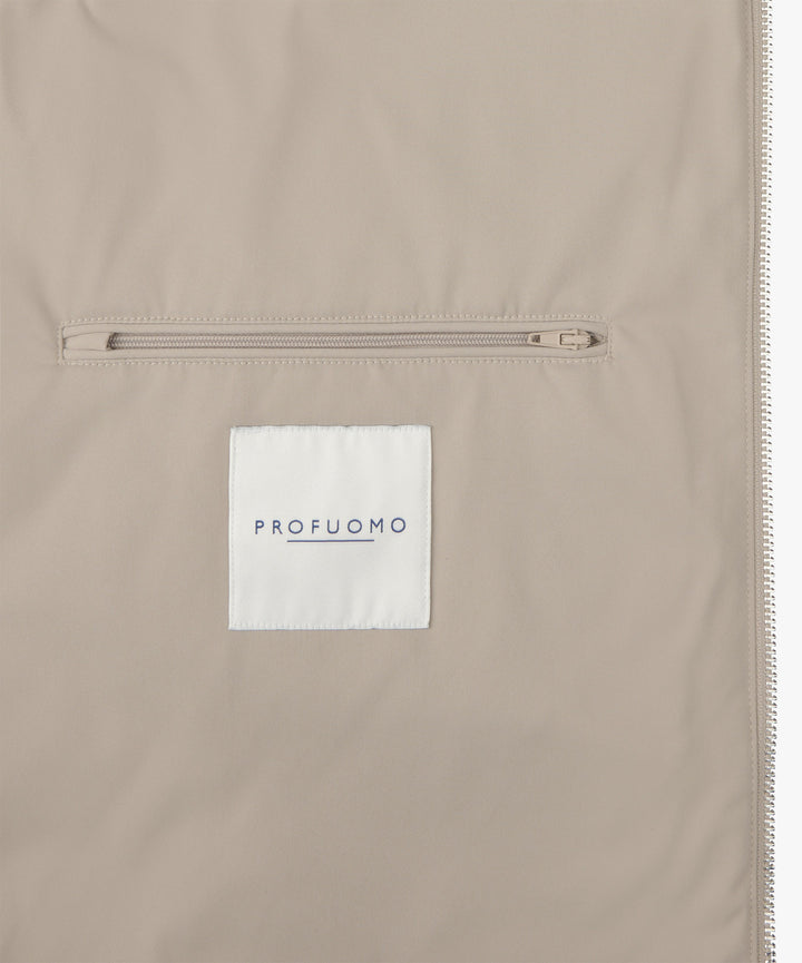  Profuomo Bodywarmer – Beige-72% polyester, 28% elastisch polyamide-HEREN JASSEN & JACKS-Beige