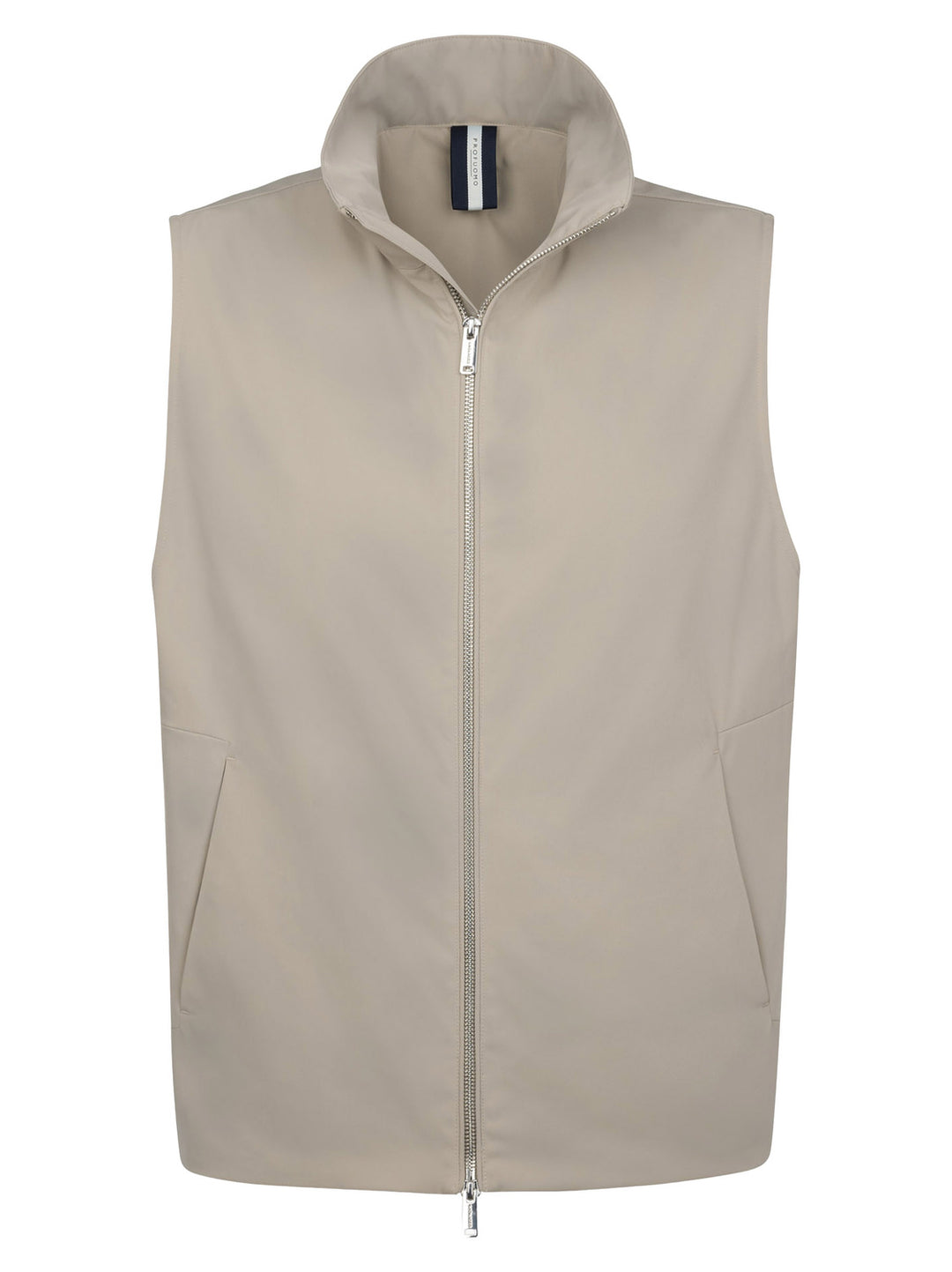  Profuomo Bodywarmer – Beige-72% polyester, 28% elastisch polyamide-HEREN JASSEN & JACKS-Beige