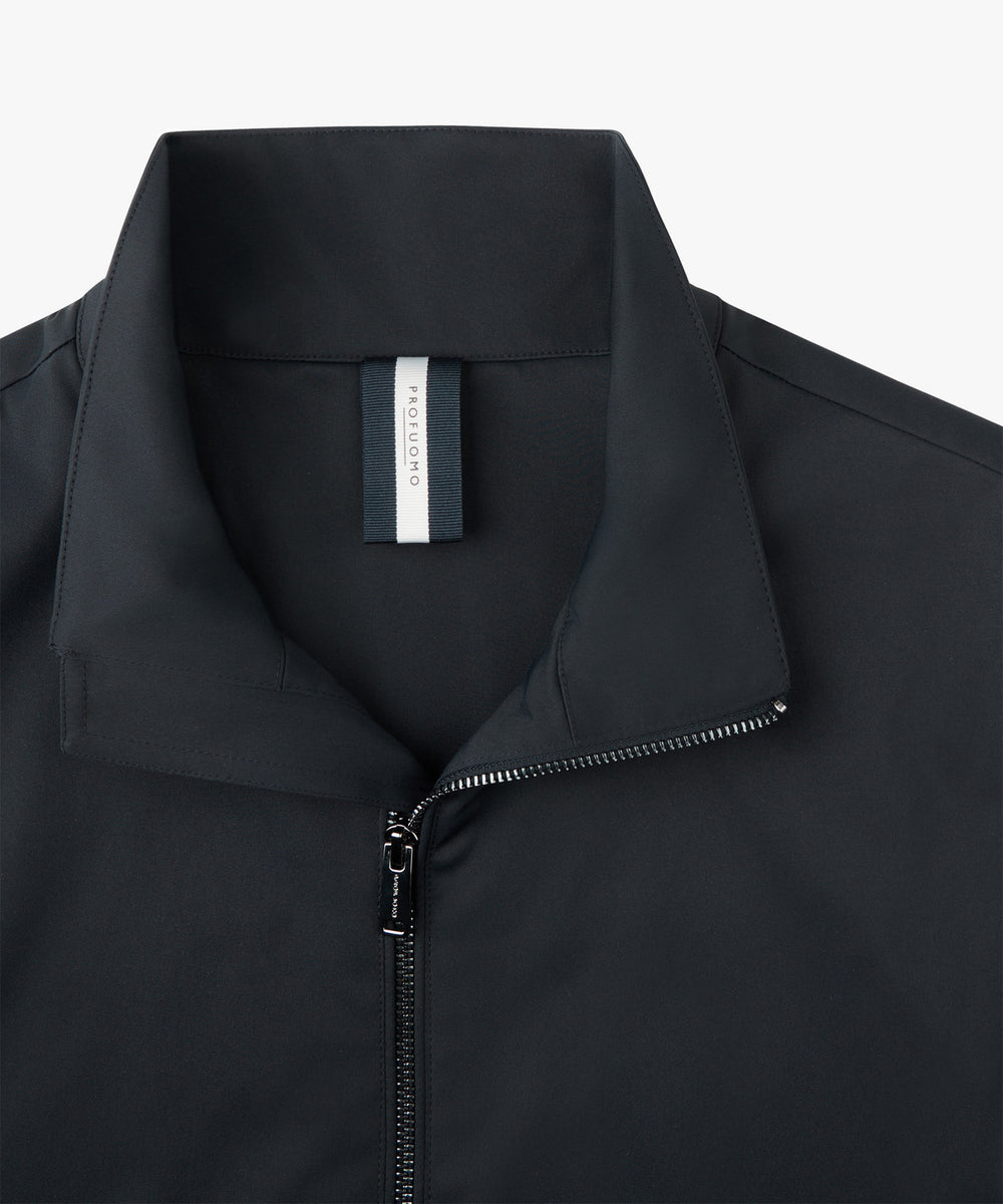 Profuomo Bodywarmer – Blauw-72% polyester, 28% elastisch polyamide-HEREN JASSEN & JACKS-Blauw