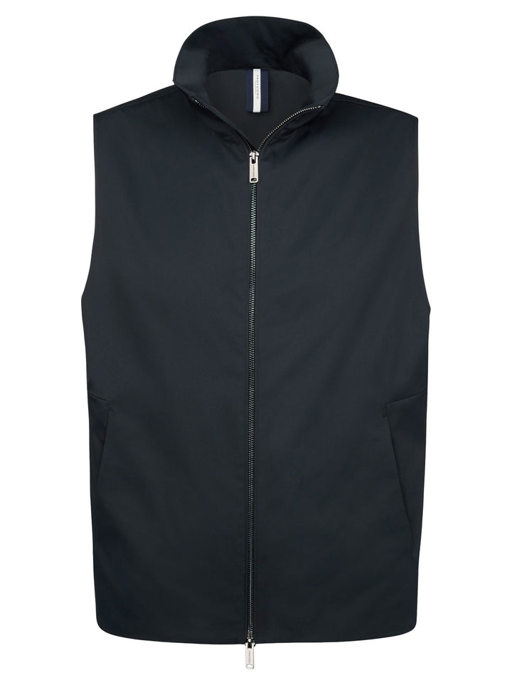 Profuomo Bodywarmer – Blauw-72% polyester, 28% elastisch polyamide-HEREN JASSEN & JACKS-Blauw