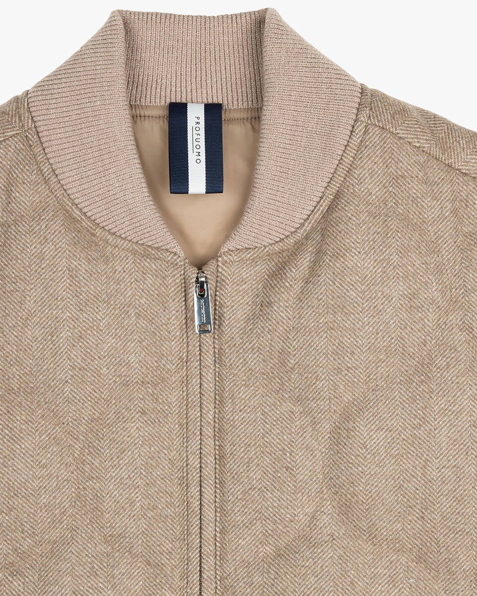 Profuomo Bodywarmer – Bruin-100% wol-HEREN JASSEN & JACKS-Bruin