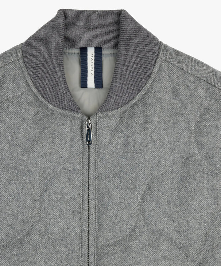 Profuomo Bodywarmer – Grijs-100% wol-HEREN JASSEN & JACKS-Grijs