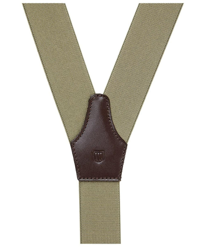 Profuomo bretels-75% polyester, 15% elastaan, 10% leer-HEREN ACCESSOIRES-Groen