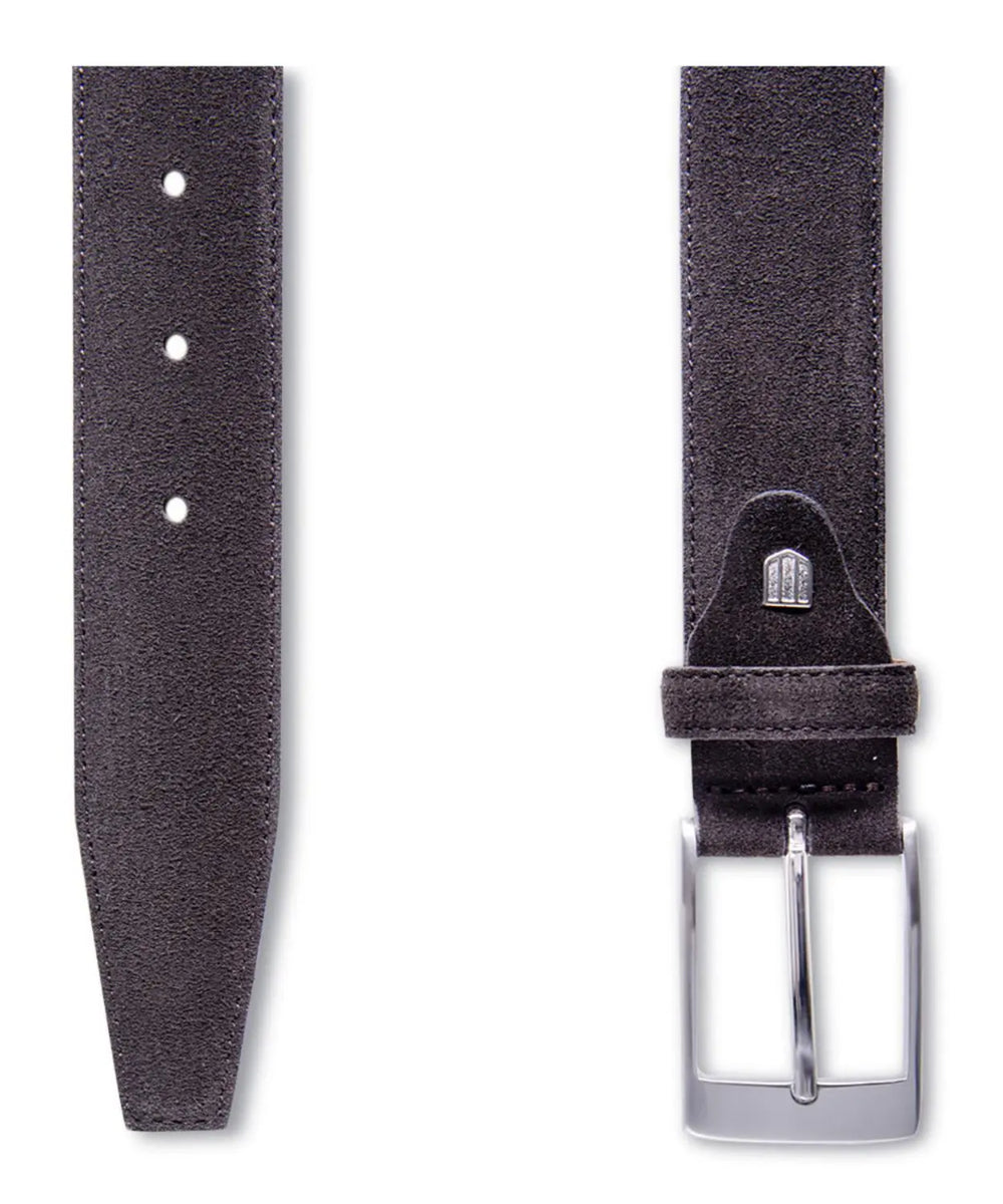 Profuomo bruin suède riem-100% leer-HEREN SCHOENEN & RIEMEN-Bruin