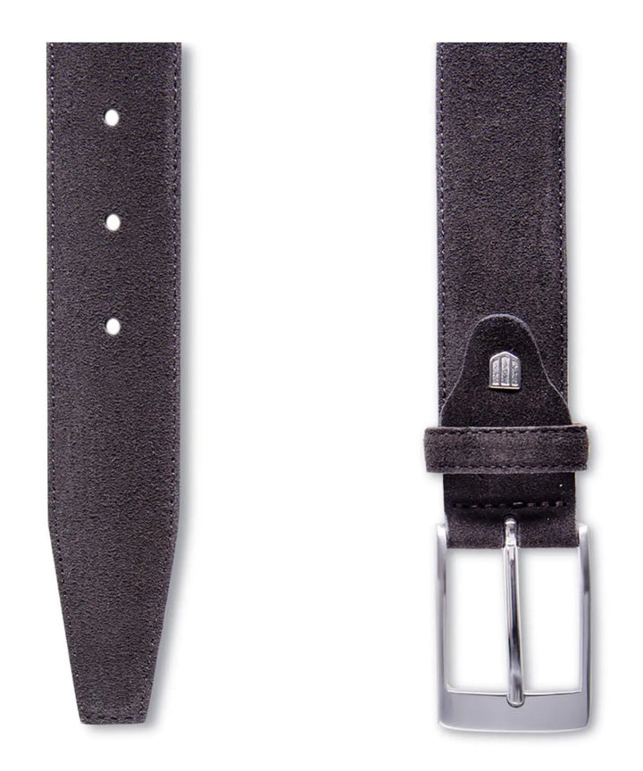 Profuomo bruin suède riem-100% leer-HEREN SCHOENEN & RIEMEN-Bruin