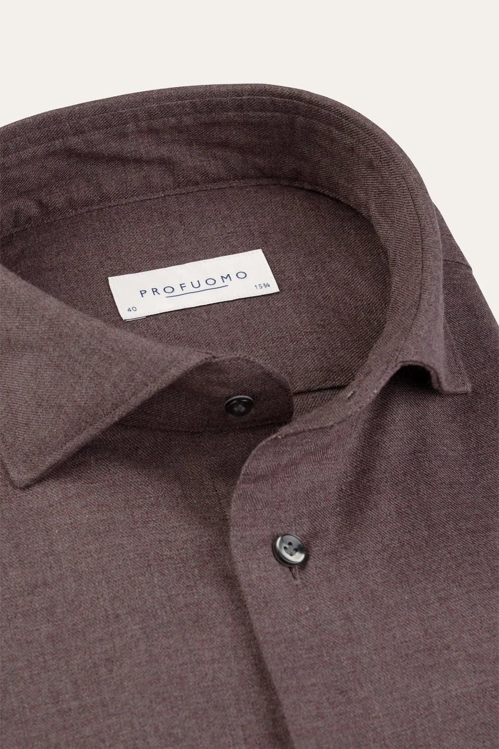 Profuomo Brushed Twill Shirt Slim Fit – Paars-100% katoen-HEREN SHIRTS-Paars