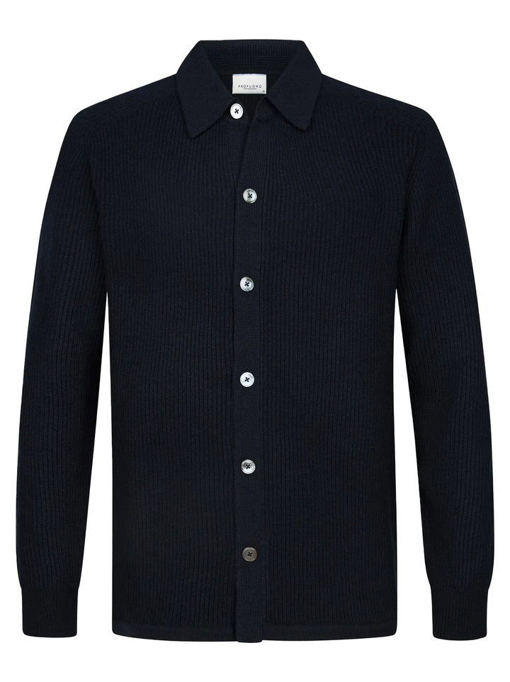 Profuomo Buitenvest – Blauw-100% wol-HEREN JASSEN & JACKS-Blauw