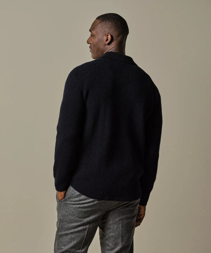 Profuomo Buitenvest – Blauw-100% wol-HEREN JASSEN & JACKS-Blauw