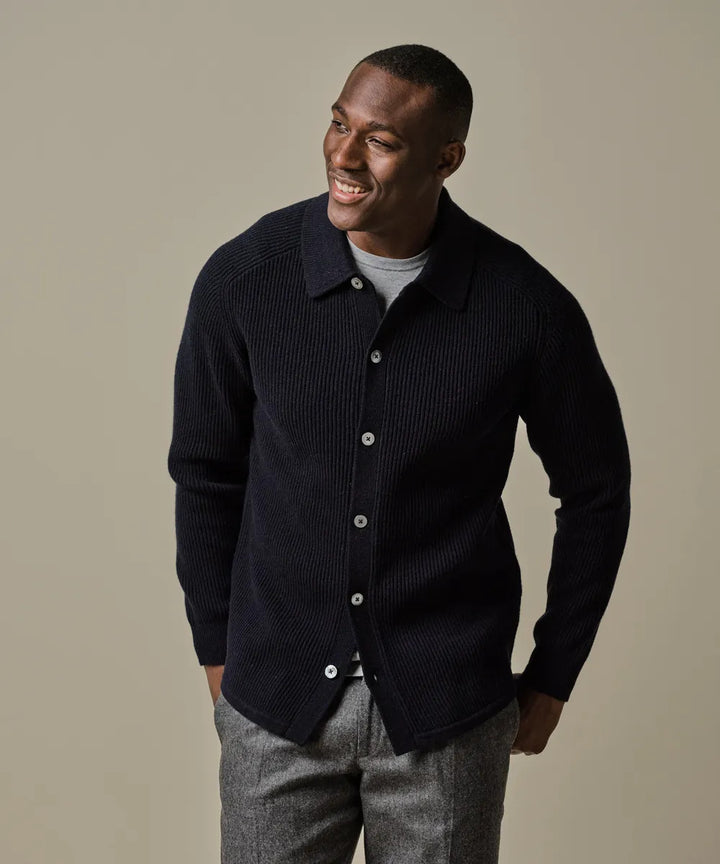 Profuomo Buitenvest – Blauw-100% wol-HEREN JASSEN & JACKS-Blauw