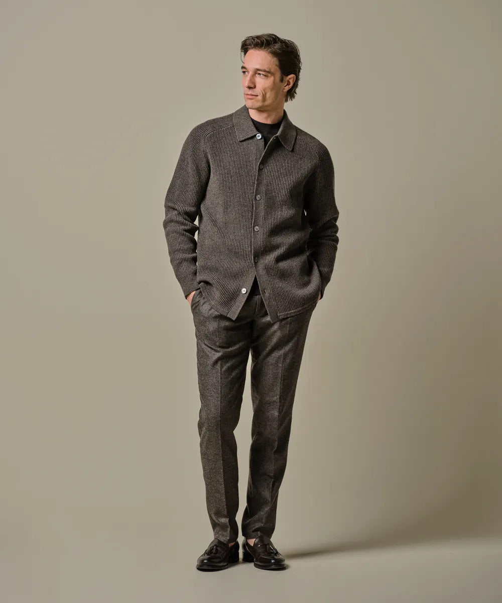 Profuomo Buitenvest – Bruin-100% wol-HEREN JASSEN & JACKS-Bruin