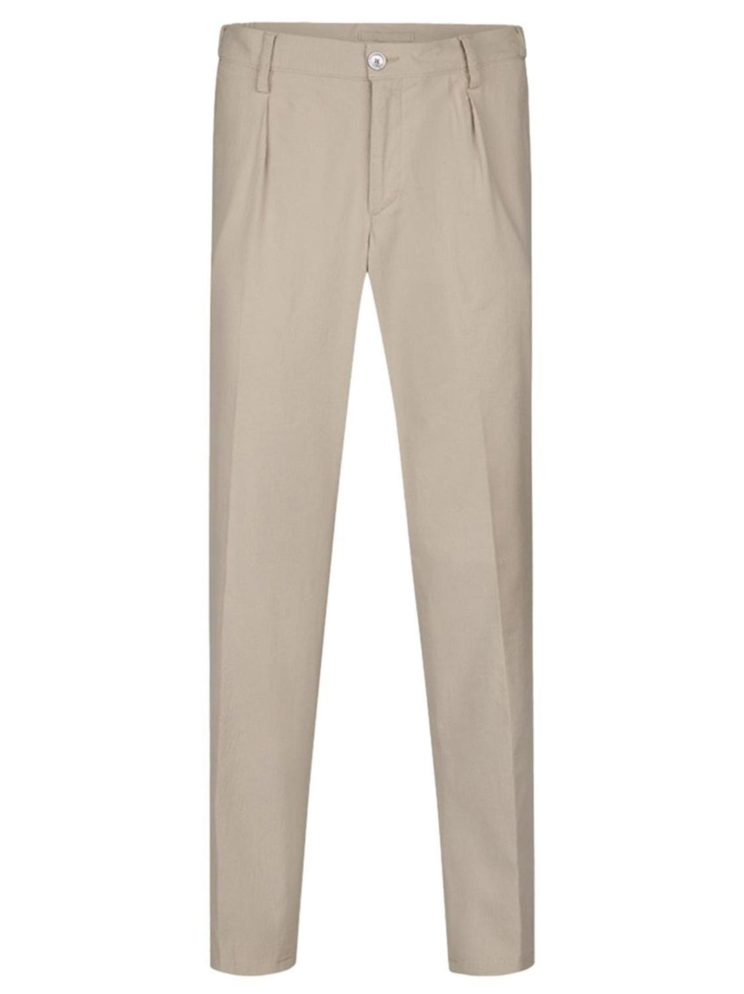 Profuomo Chino relaxed fit-99% katoen, 1% elasthaan-HEREN BROEKEN-Beige