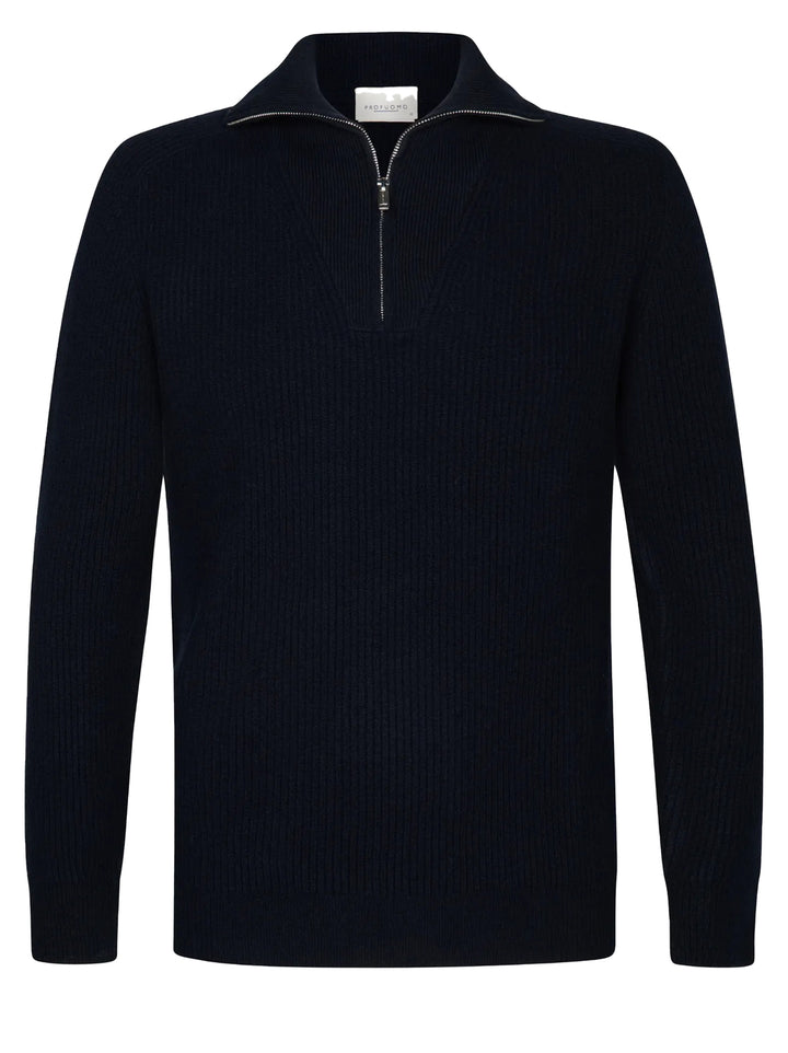 Profuomo Coltrui Rits – Blauw-100% wol-HEREN TRUIEN & VESTEN-Blauw