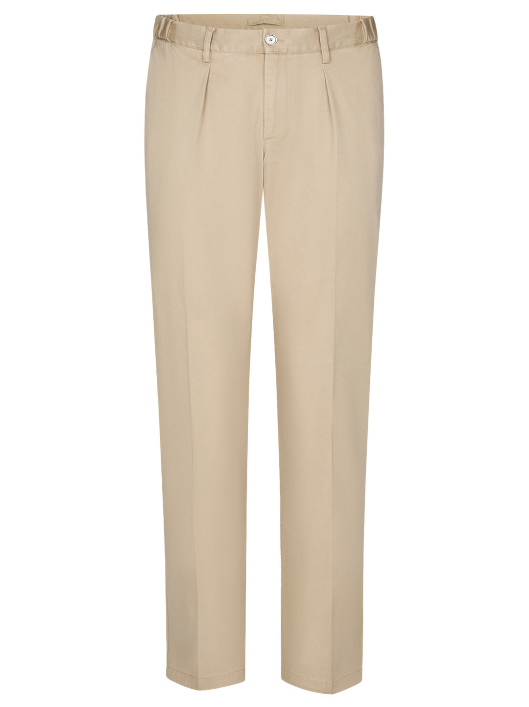 Profuomo donkerbeige faded relaxed fit chino-98% katoen / 2% elastaan-HEREN BROEKEN-Beige