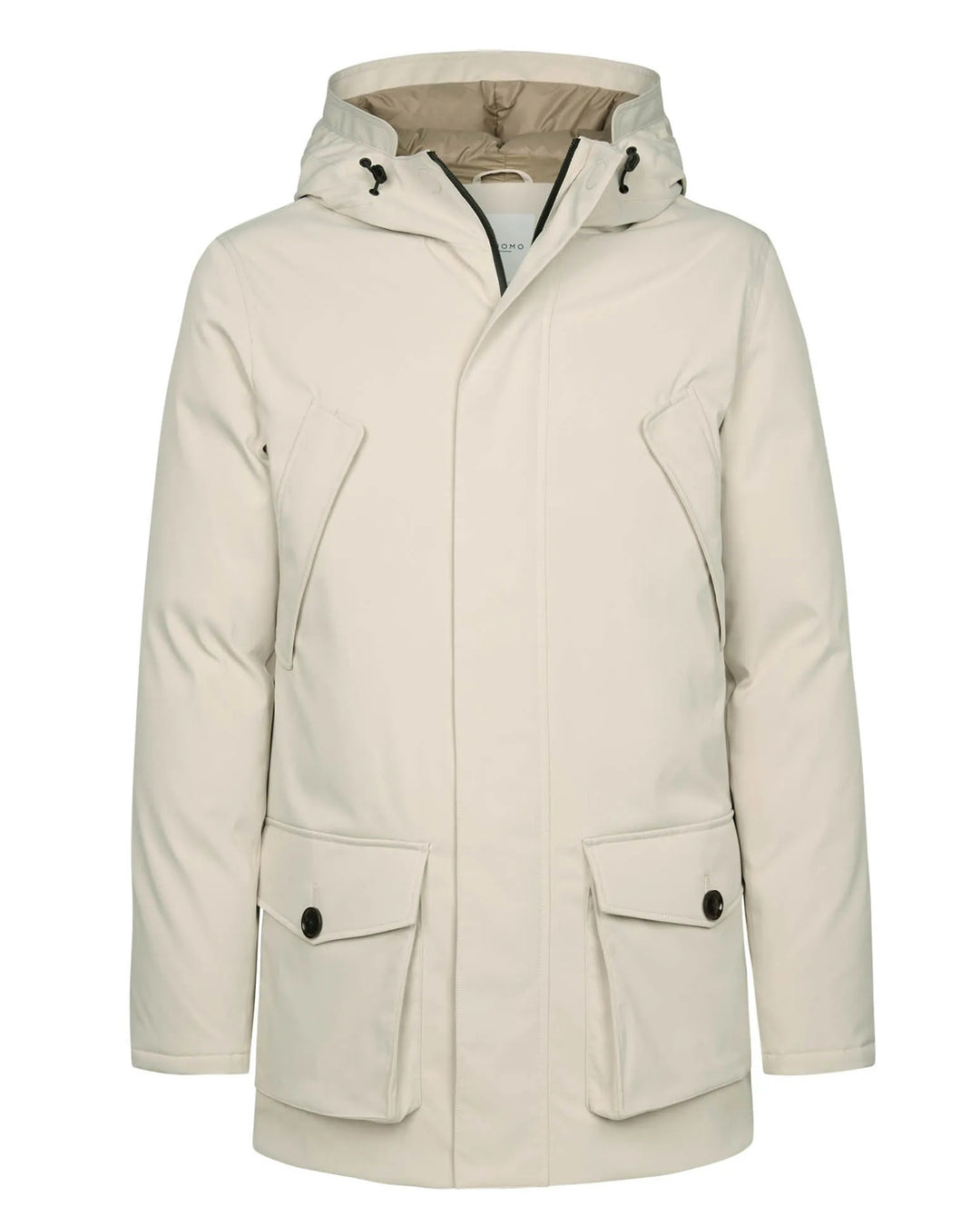 Profuomo Duck Down Parka – Beige-72% polyester, 28% elastomulti-HEREN JASSEN & JACKS-Beige