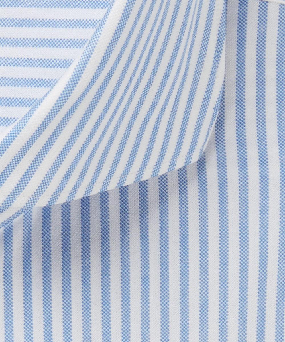 Profuomo japanese knitted-54% katoen, 46% polyester-HEREN SHIRTS-Blauw