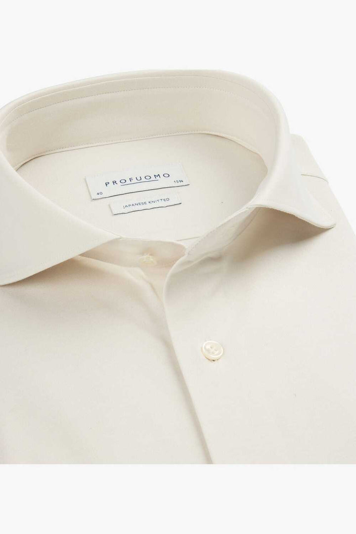 Profuomo Japanese Knitted Shirt -50% katoen, 50% polyester-HEREN SHIRTS-Room