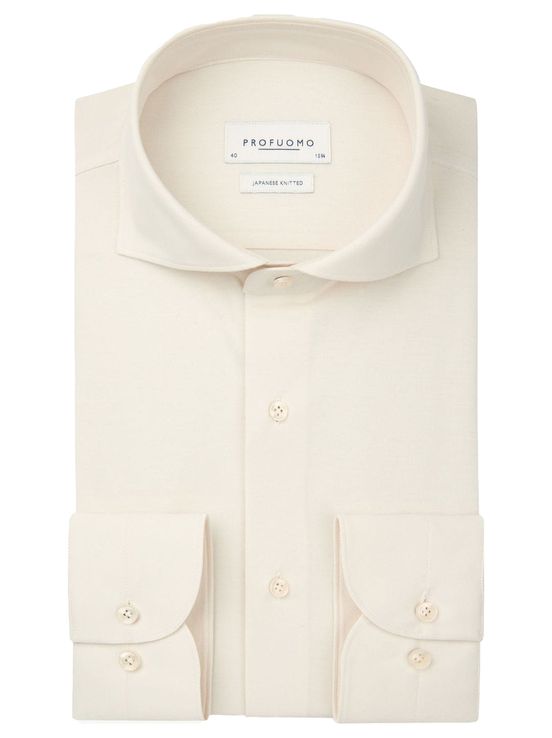Profuomo Japanese Knitted Shirt -50% katoen, 50% polyester-HEREN SHIRTS-Room