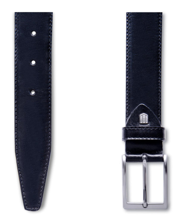 Profuomo kalfslederen riem-100% leer-HEREN SCHOENEN & RIEMEN-Zwart