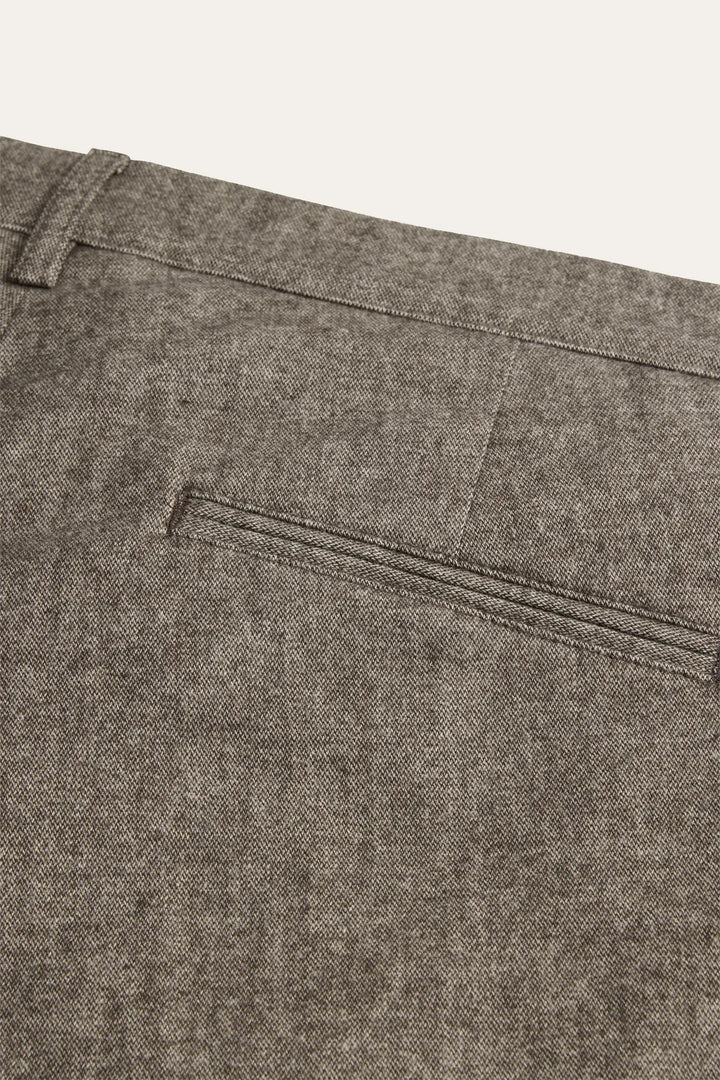 Profuomo Katoen Flannel Chino – Bruin-51% katoen, 31% polyester, 16% viscose, 2% elastaan-HEREN BROEKEN-Bruin
