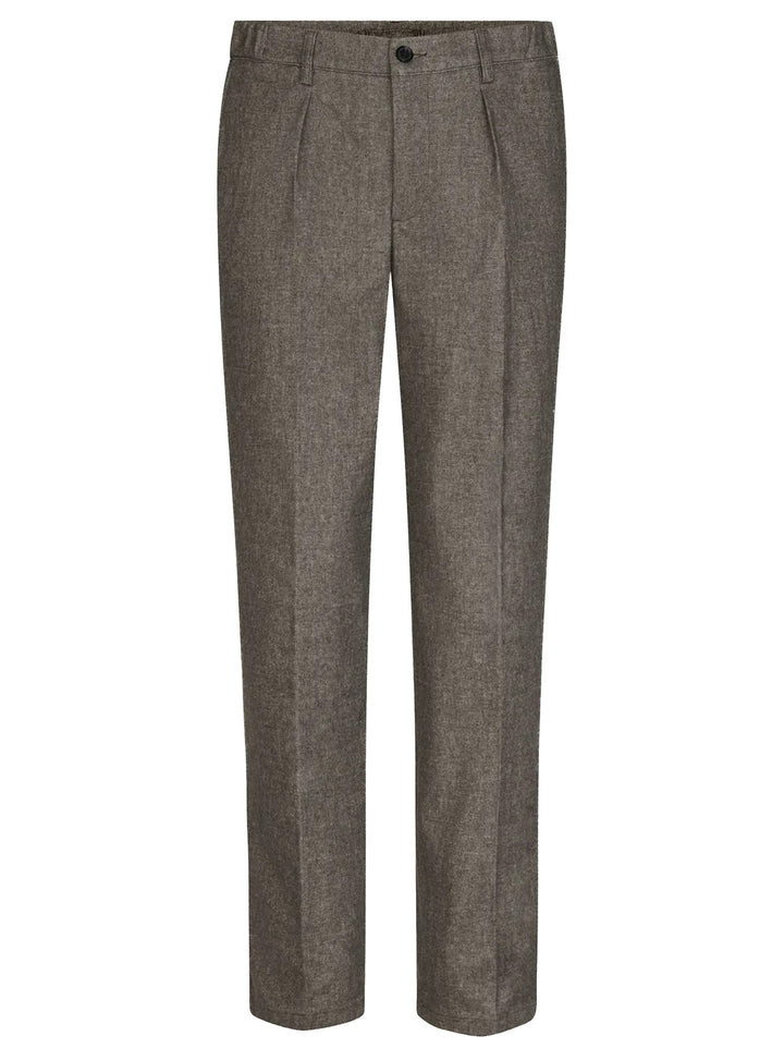 Profuomo Katoen Flannel Chino – Bruin-51% katoen, 31% polyester, 16% viscose, 2% elastaan-HEREN BROEKEN-Bruin