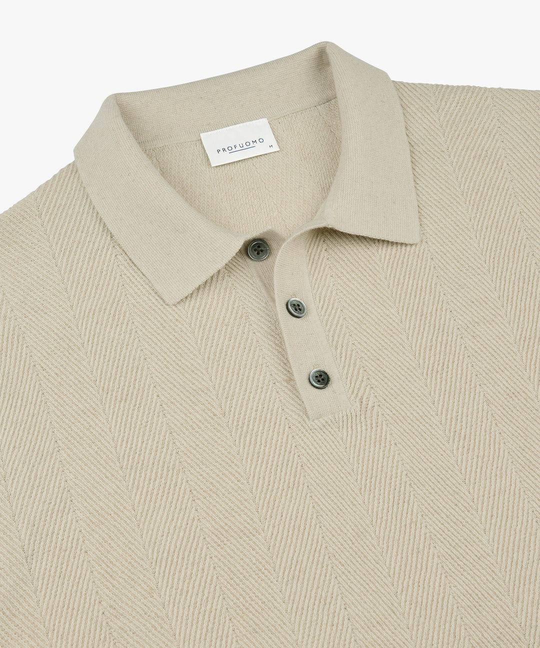Profuomo Katoen-Linnen Polo – Room-75% katoen,25% linnen-HEREN POLO'S & T-SHIRTS-Room