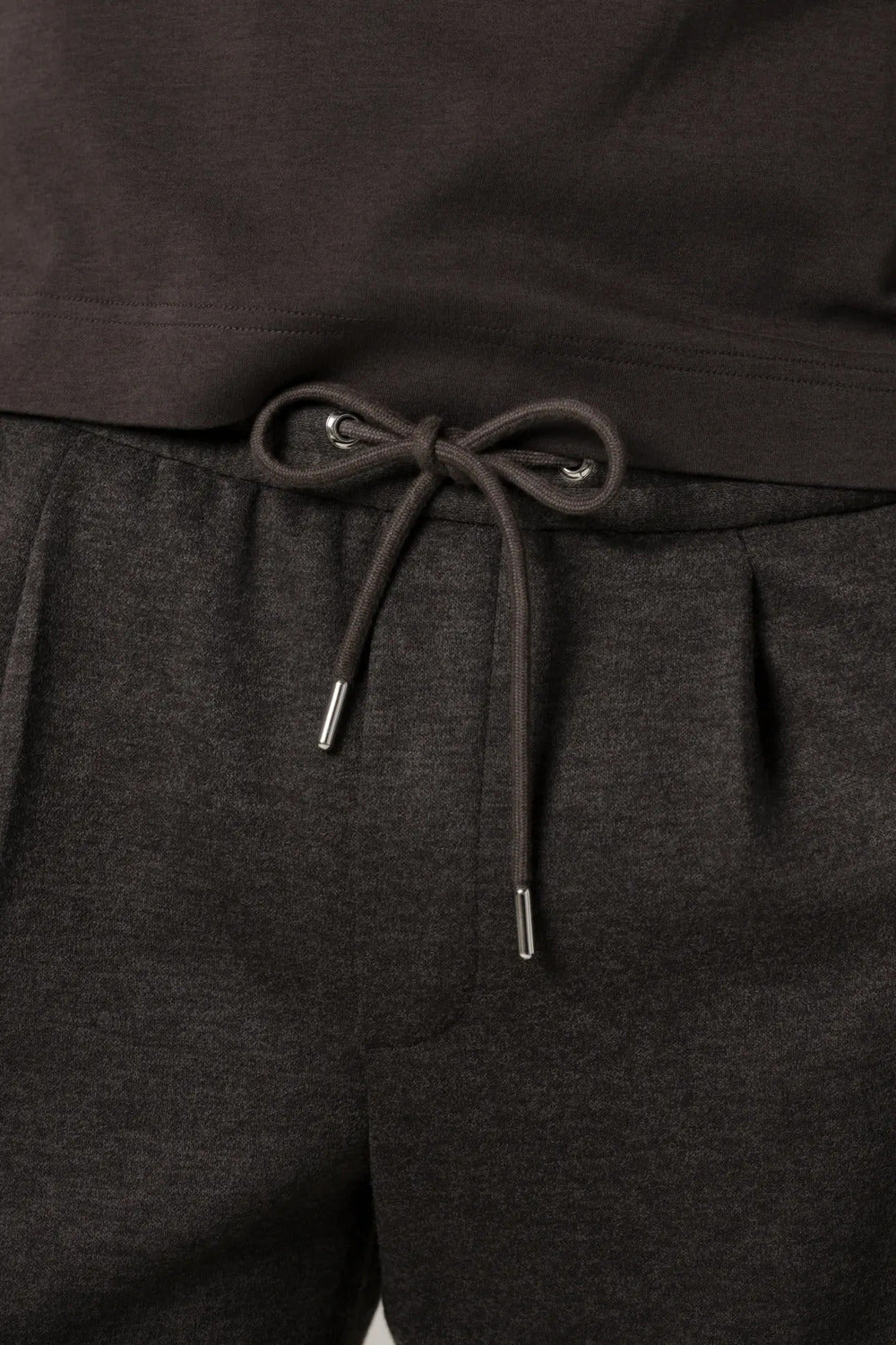 Profuomo Knitted Sportcord Pantalon – Bruin-47% polyester, 20% wol, 16% nylon, 13% katoen-HEREN BROEKEN-Bruin