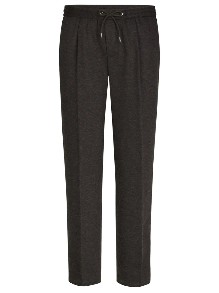 Profuomo Knitted Sportcord Pantalon – Bruin-47% polyester, 20% wol, 16% nylon, 13% katoen-HEREN BROEKEN-Bruin