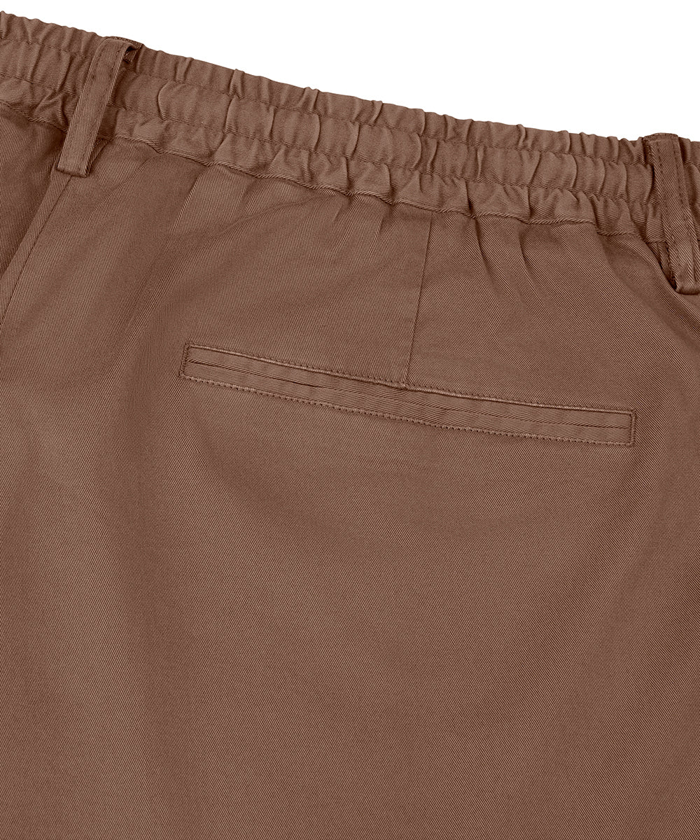 Profuomo Korte Broek Sportcord – Clay-97% katoen, 3% elastaan-HEREN BROEKEN-Beige
