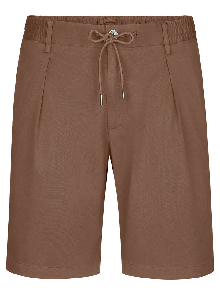 Profuomo Korte Broek Sportcord – Clay-97% katoen, 3% elastaan-HEREN BROEKEN-Beige