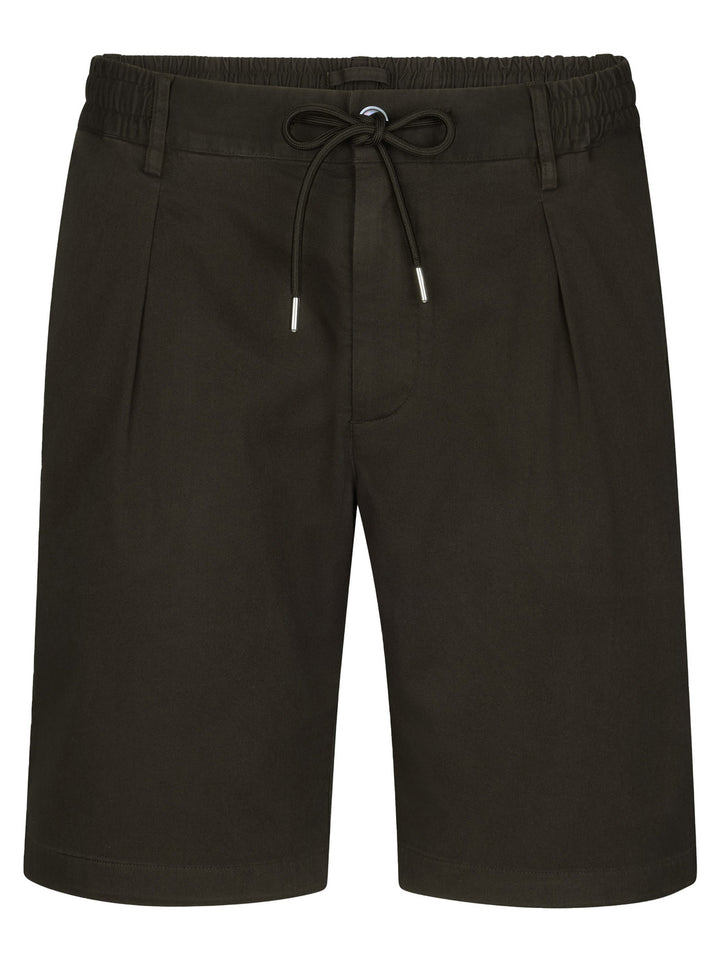 Profuomo Korte Broek Sportcord – Donkerbruin-97% katoen, 3% elastaan-HEREN BROEKEN-Bruin