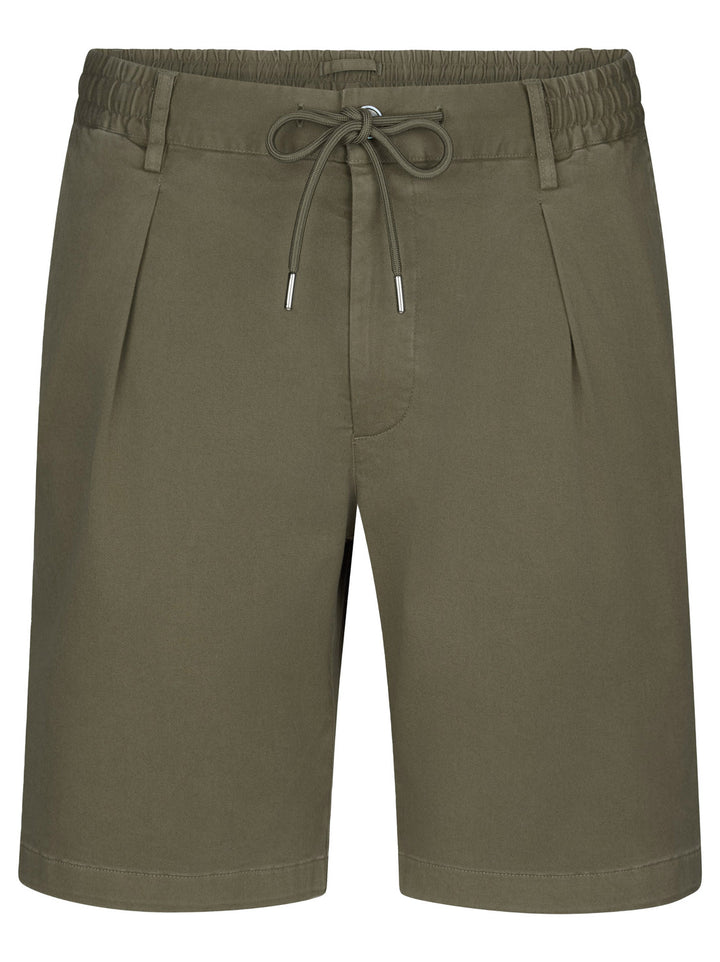 Profuomo Korte Broek Sportcord – Lichtbruin-97% katoen, 3% elastaan-HEREN BROEKEN-Bruin