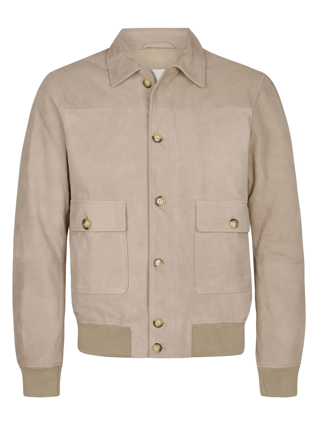 Profuomo Leather Jacket – Beige-100% leer-HEREN JASSEN & JACKS-Beige