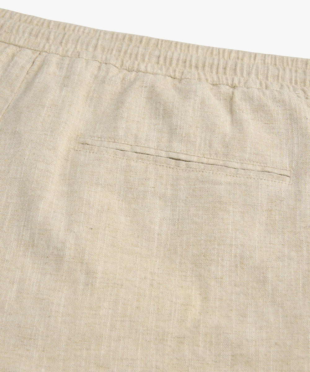 Profuomo linnen shorts – Beige-55% linnen, 45% katoen-HEREN BROEKEN-Beige