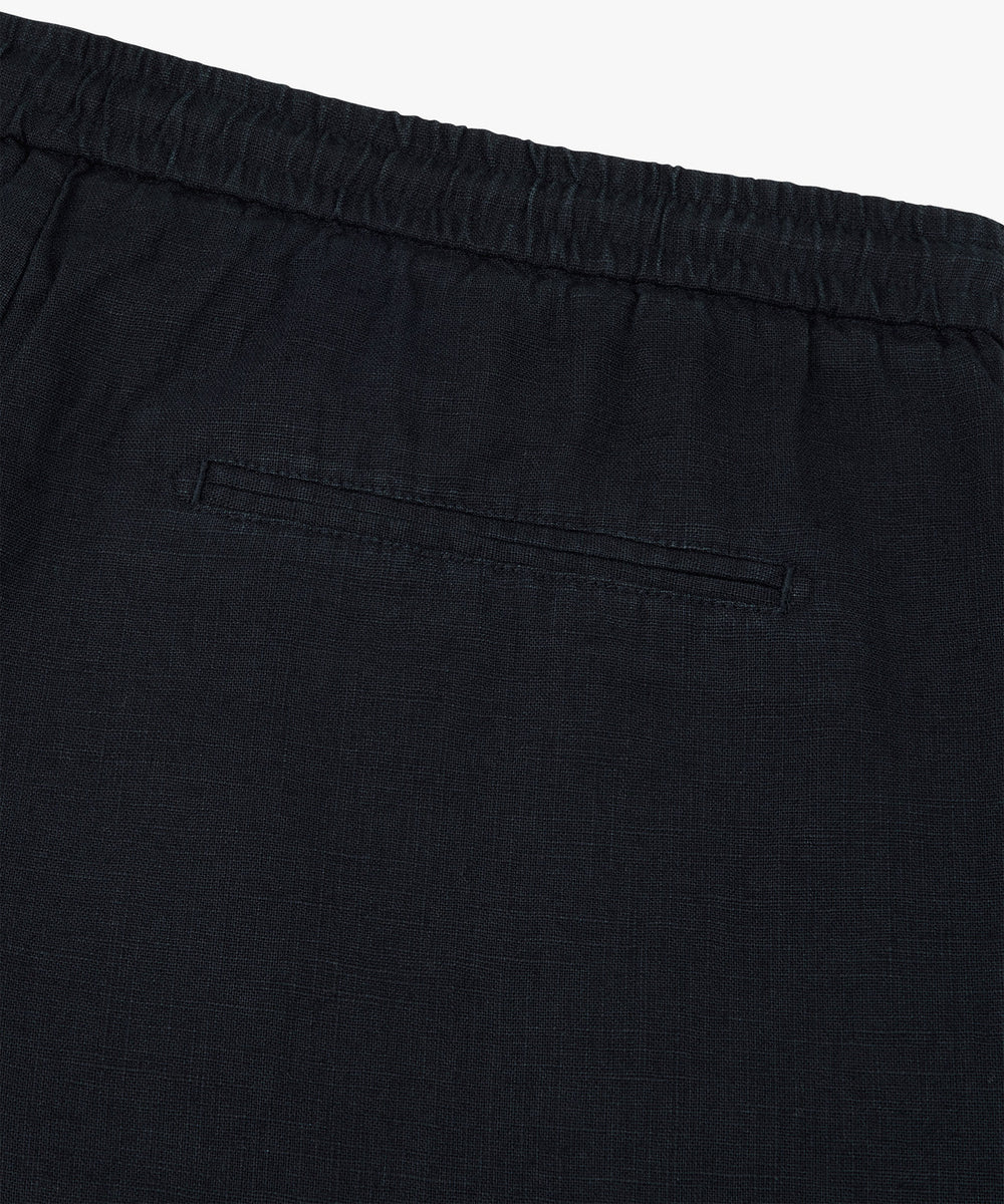Profuomo linnen shorts – Blauw-55% linnen, 45% katoen-HEREN BROEKEN-Blauw