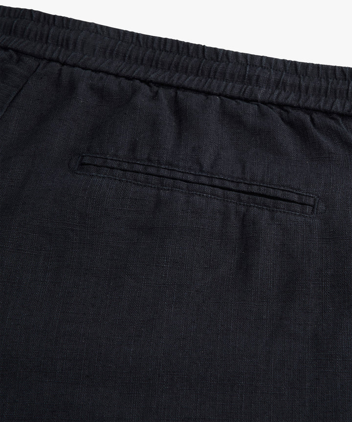 Profuomo Loose fit linnen Pantalon – Blauw-55% linnen, 45% katoen-HEREN BROEKEN-Blauw