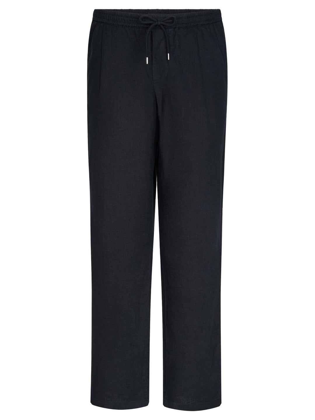 Profuomo Loose fit linnen Pantalon – Blauw-55% linnen, 45% katoen-HEREN BROEKEN-Blauw