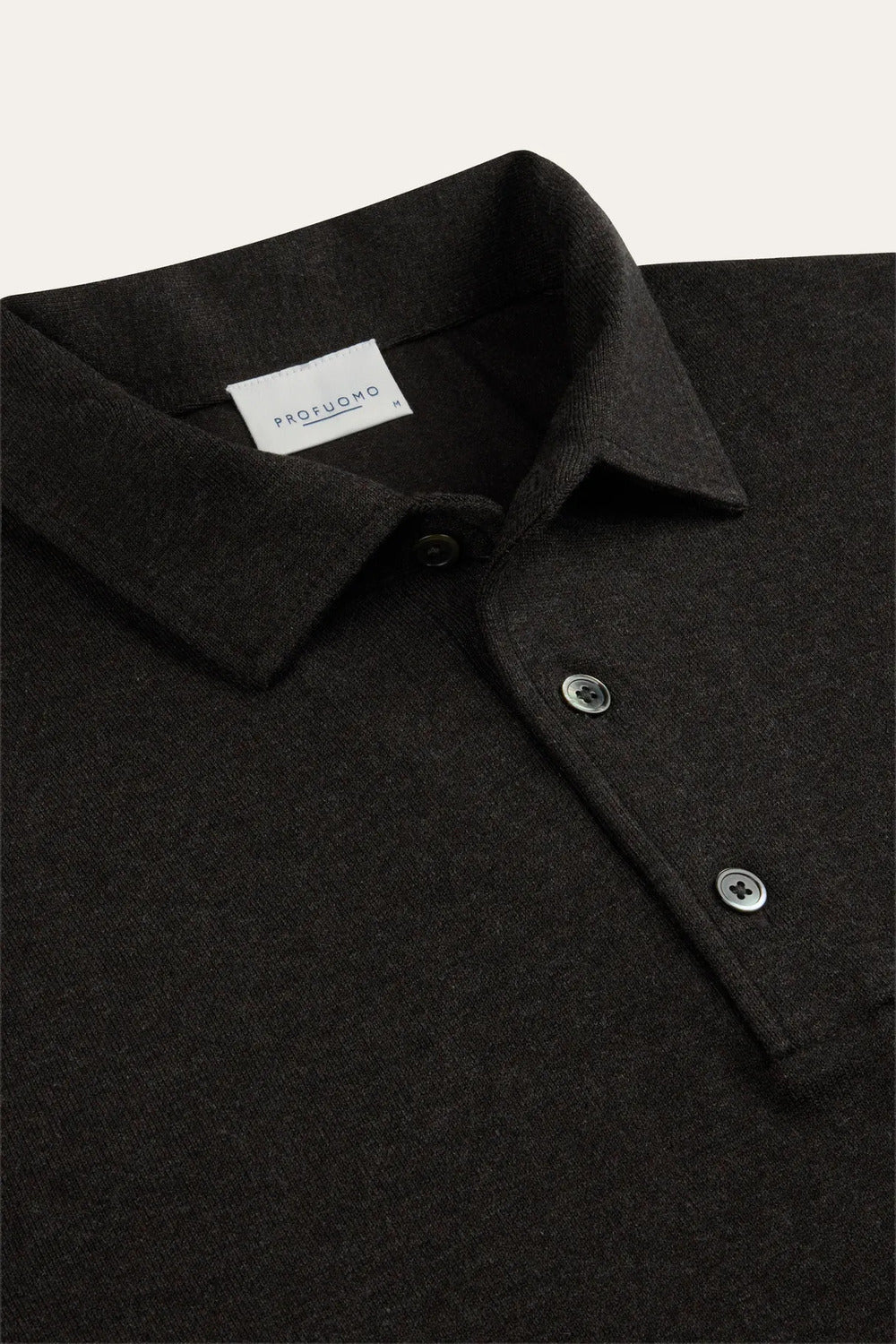 Profuomo Luxury Basic One Piece Polo – Bruin-56% lyocell, 20% katoen, 20% polyamide, 4% zijde-HEREN TRUIEN & VESTEN-Bruin