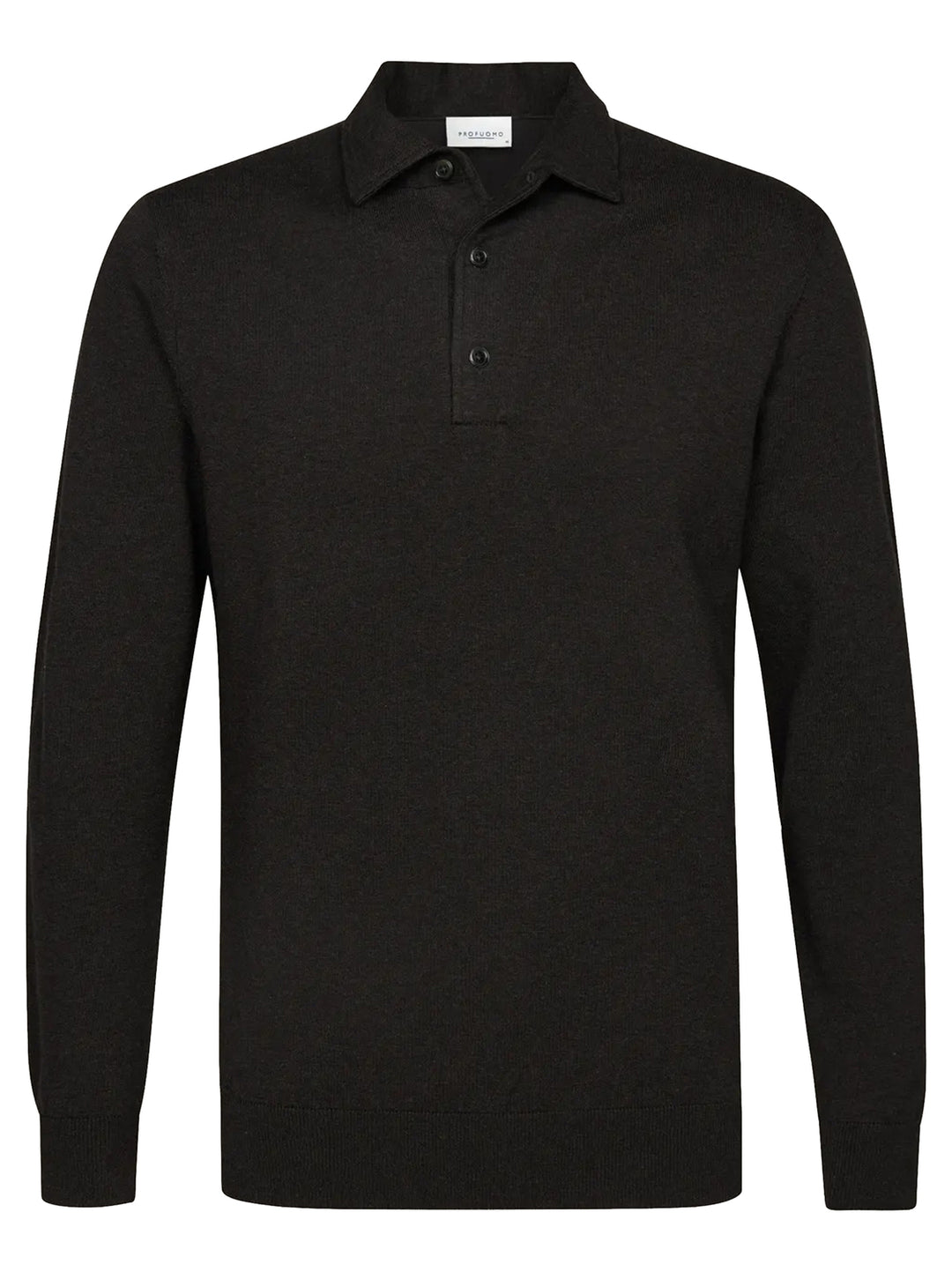 Profuomo Luxury Basic One Piece Polo – Bruin-56% lyocell, 20% katoen, 20% polyamide, 4% zijde-HEREN TRUIEN & VESTEN-Bruin