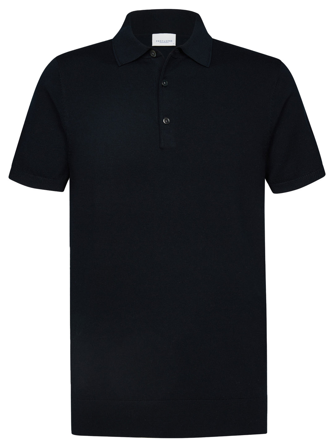 Profuomo Luxury Basic Polo – Blauw-56% lyocell, 20% katoen, 20% polyamide, 4% zijde-HEREN POLO'S & T-SHIRTS-Blauw