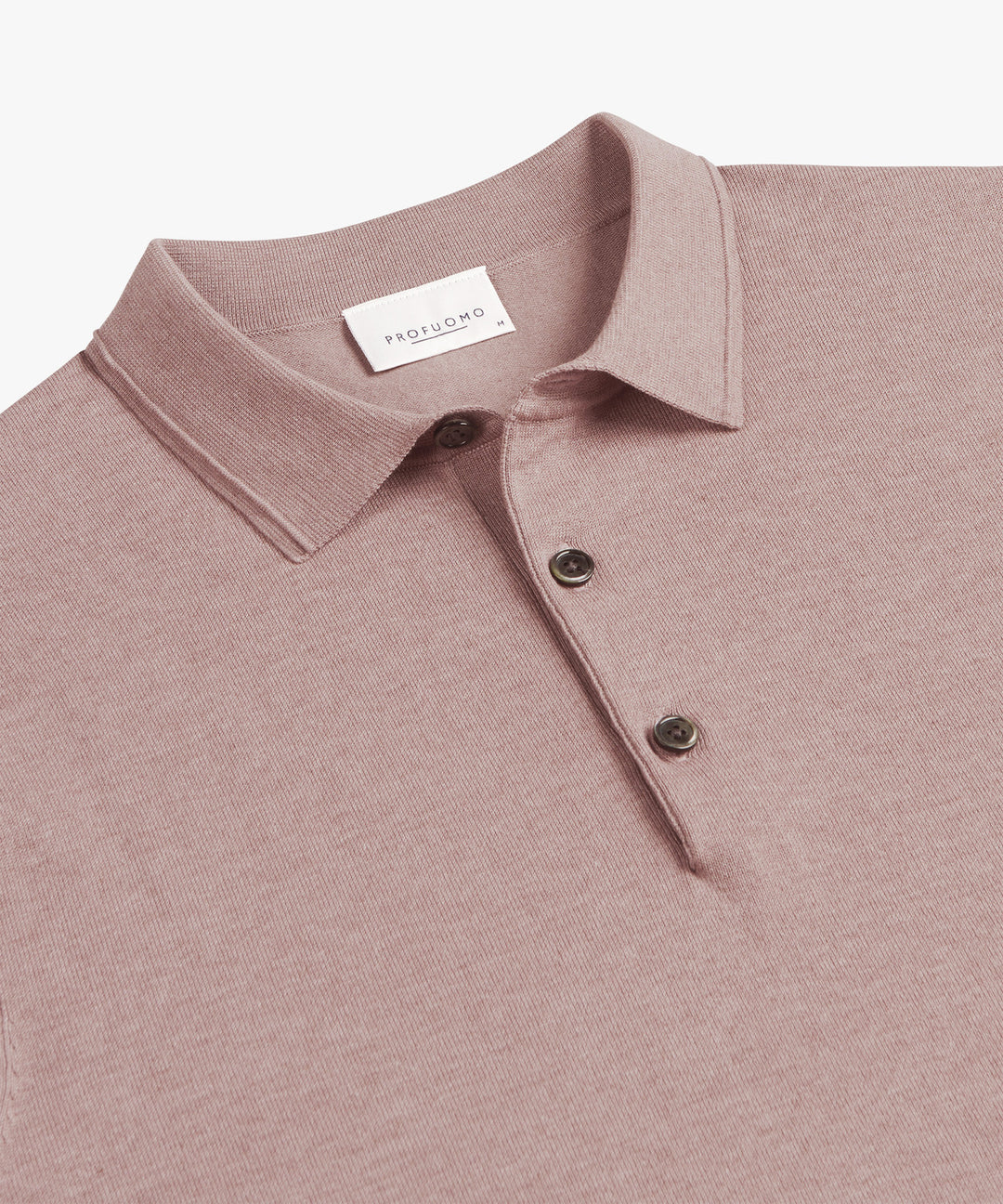 Profuomo Luxury Basic Polo – Roze-56% lyocell, 20% katoen, 20% polyamide, 4% zijde-HEREN POLO'S & T-SHIRTS-Roze
