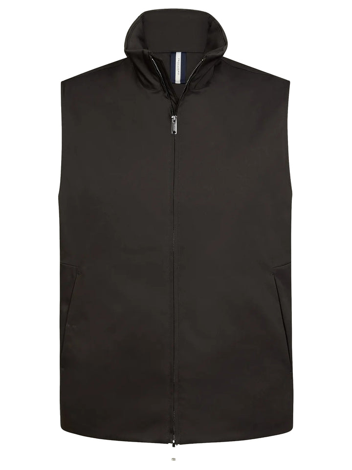 Profuomo Magnet Bodywarmer – Bruin-72% polyester, 28% elastomultiester<br />Voering: 100% polyester-HEREN JASSEN & JACKS-