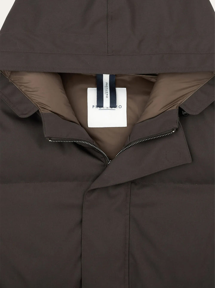 Profuomo Magnet Parka – Bruin-72% polyester, 28% elastomultiet-HEREN JASSEN & JACKS-Bruin
