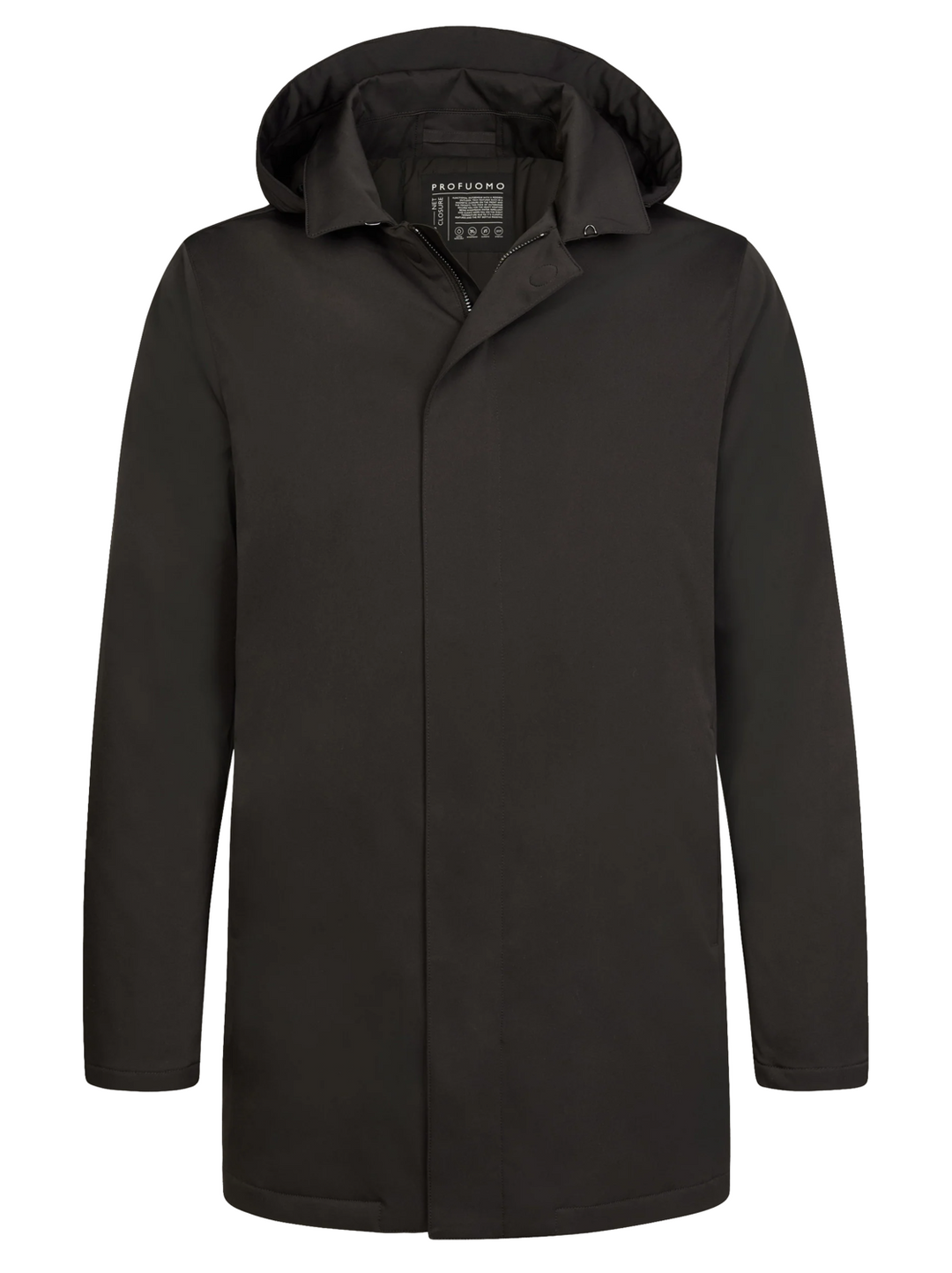 Profuomo Magnet Regenjas – Bruin-72% polyester, 28% elastomultiester<br />Voering: 100% nylon-HEREN JASSEN & JACKS-Bruin