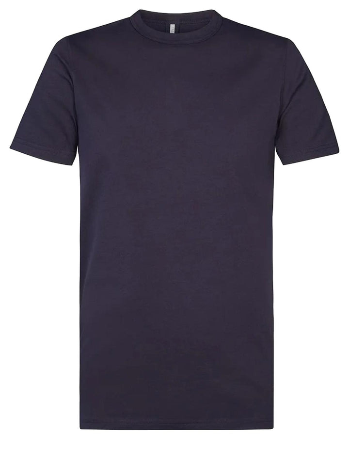 Profuomo navy t-shirt-100% katoen-HEREN POLO'S & T-SHIRTS-Blauw