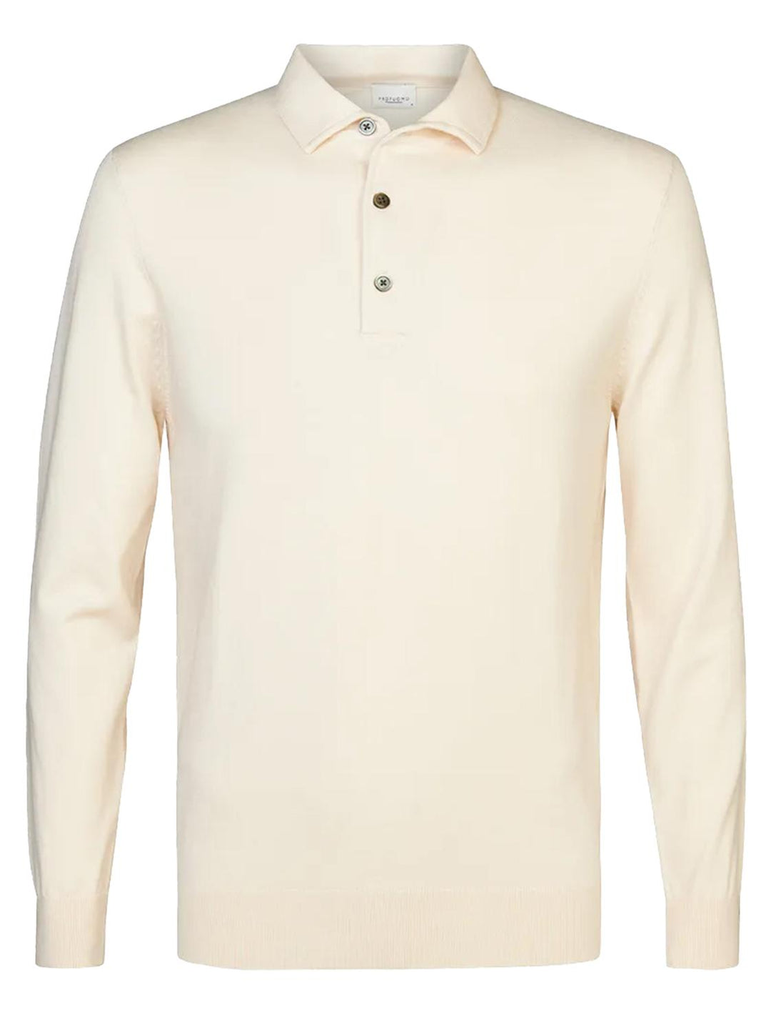 Profuomo off white luxe polo-56% lyocell, 20% katoen, 20% polyamide, 4% zijde-HEREN TRUIEN & VESTEN-Room