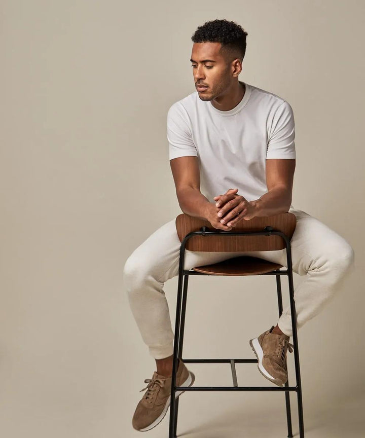 Profuomo off-white t-shirt-100% katoen-HEREN POLO'S & T-SHIRTS-Room