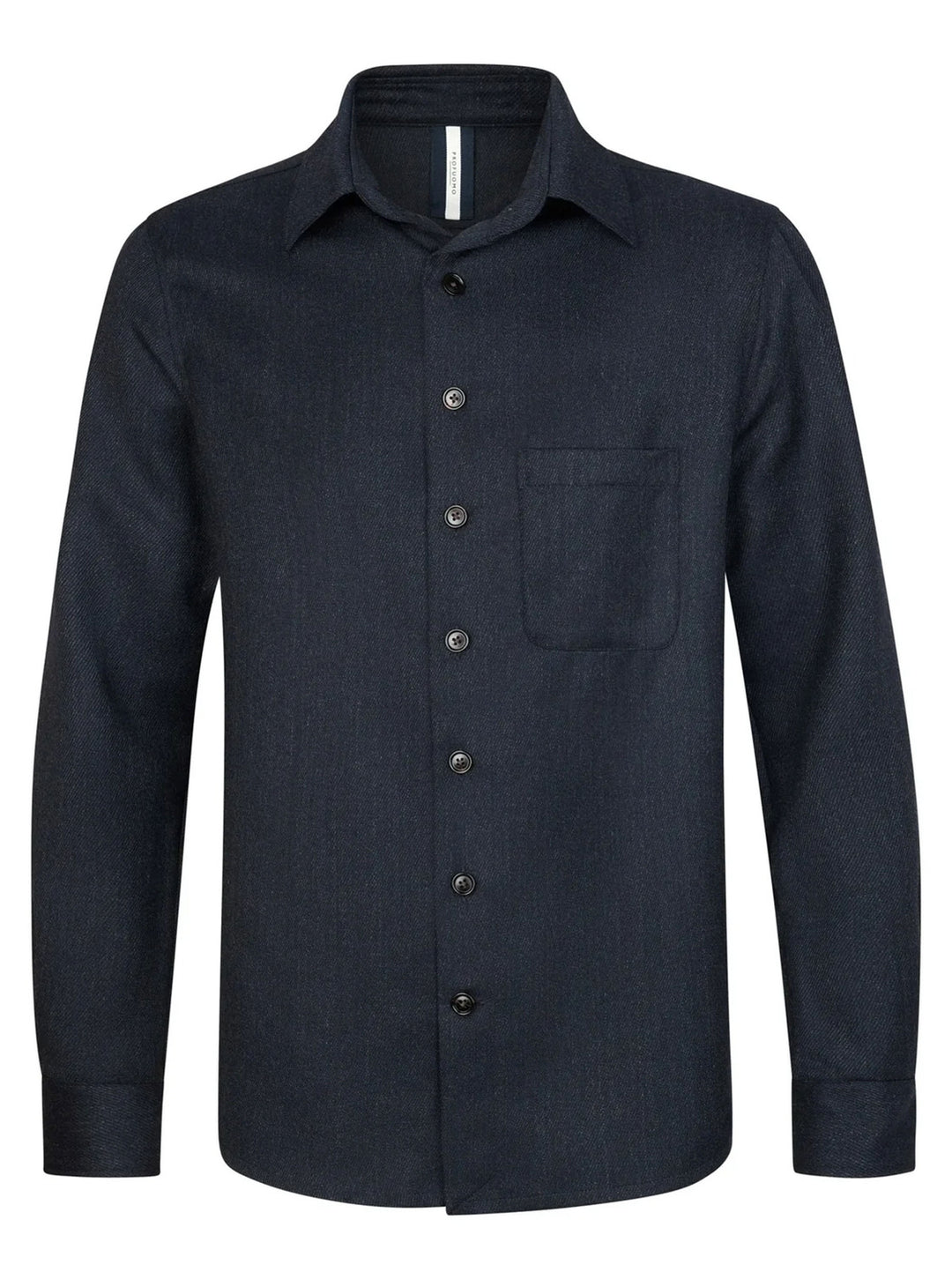Profuomo Overshirt – Blauw-70% wol, 30% polyester-HEREN SHIRTS-Blauw