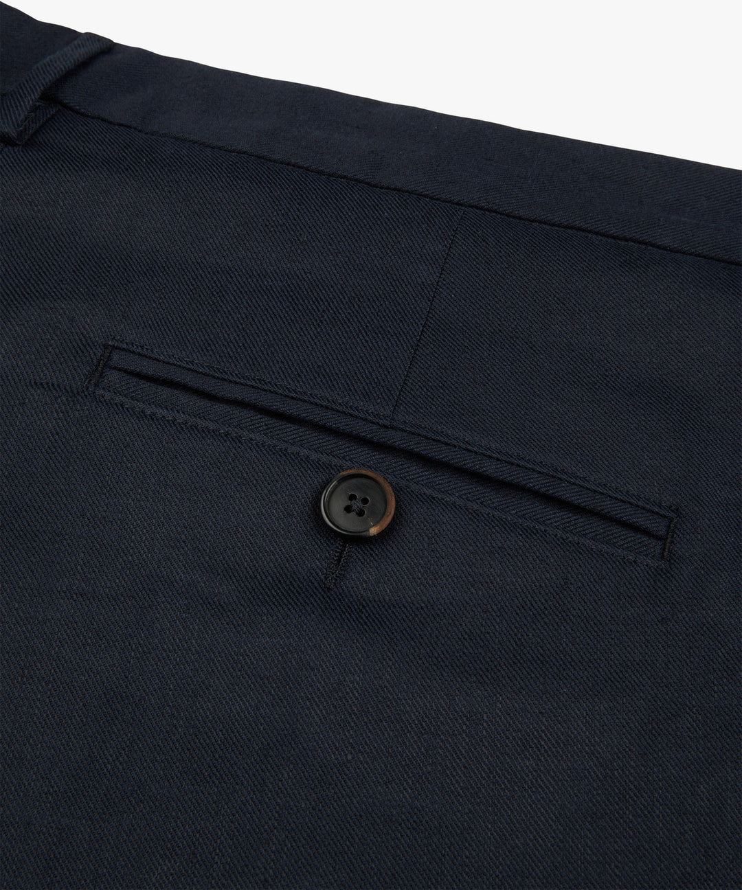 Profuomo Pantalon – Blauw-55% linnen, 44% katoen, 1% elastaan-HEREN BROEKEN-Blauw