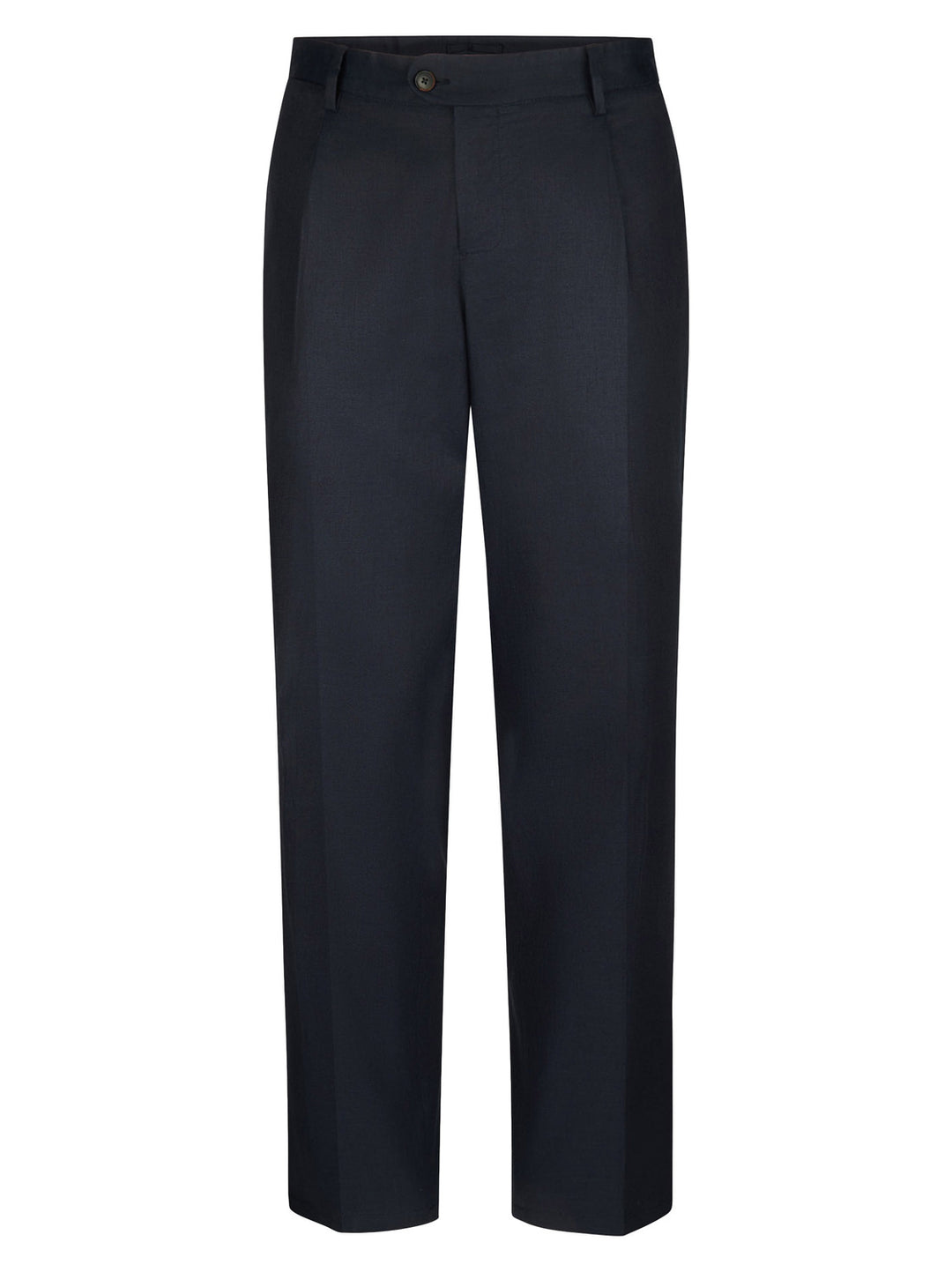 Profuomo Pantalon – Blauw-55% linnen, 44% katoen, 1% elastaan-HEREN BROEKEN-Blauw