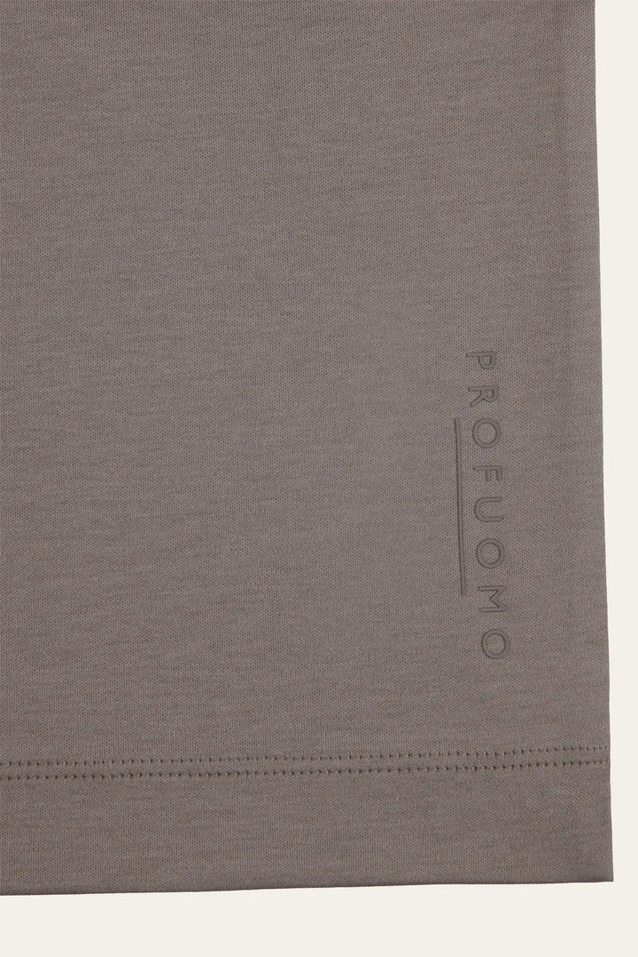 Profuomo Pima Katoen T-shirt – Aubergine-100% katoen-HEREN POLO'S & T-SHIRTS-Paars